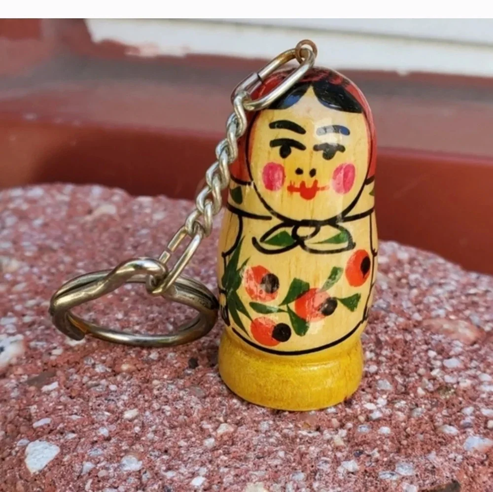Matroyshka doll keychain
